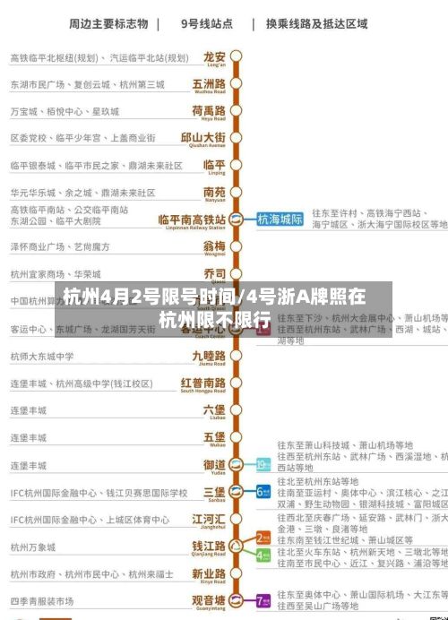 杭州4月2号限号时间/4号浙A牌照在杭州限不限行-第2张图片