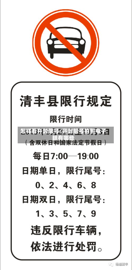 怎样看开封限号/开封限号拍照电子眼有哪些-第2张图片